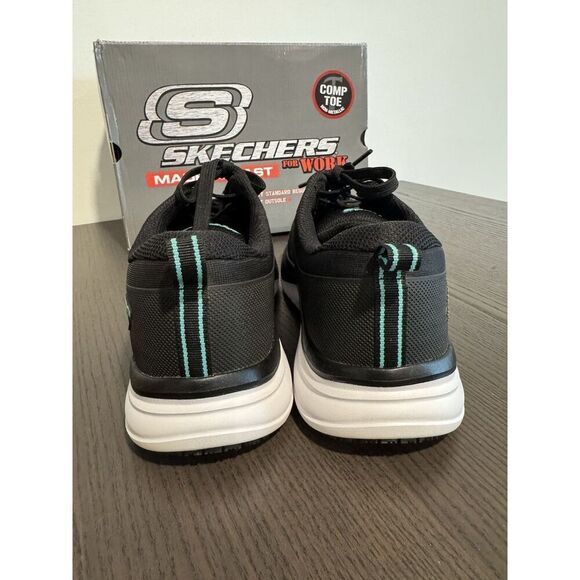 Men’s Sneakers Athletic Shoes SKECHERS Work Jevion Comp Toe 10.5 Slip Resistant - Picture 4 of 7